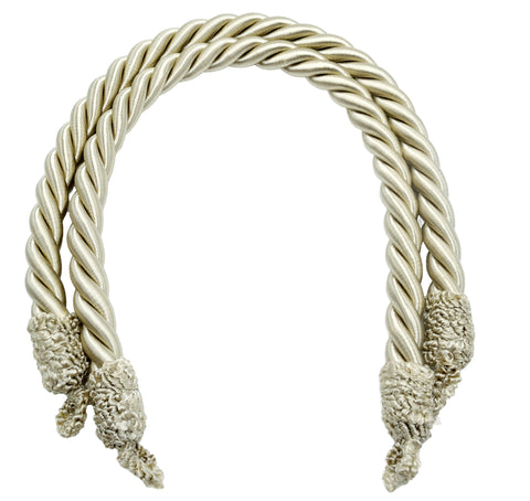 DÉCOPRO Beautifully Handcrafted Curtain and Drapery Decorative Rope Tieback, Spread 24