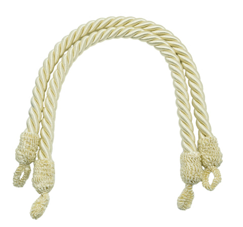 DÉCOPRO Beautifully Handcrafted Curtain and Drapery Decorative Rope Tieback, Spread 24