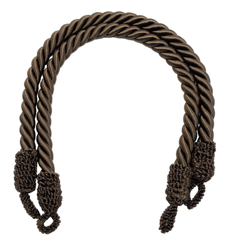 DÉCOPRO Beautifully Handcrafted Curtain and Drapery Decorative Rope Tieback, Spread 24