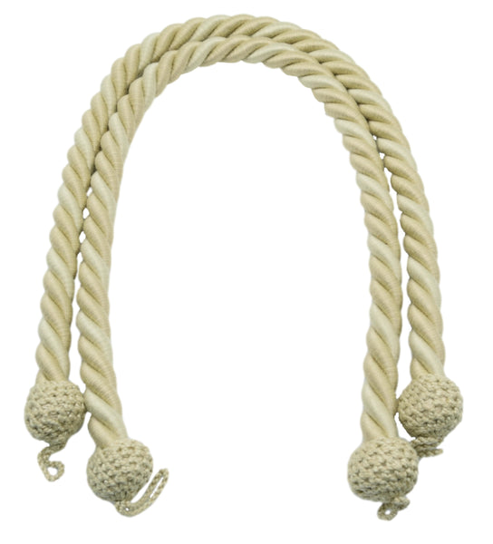 DÉCOPRO Beautifully Handcrafted Curtain and Drapery Decorative Rope Tieback, Spread 30