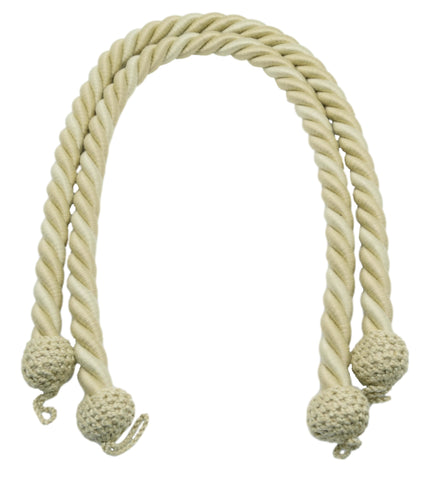 DÉCOPRO Beautifully Handcrafted Curtain and Drapery Decorative Rope Tieback, Spread 30