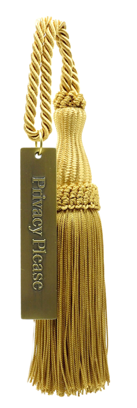 DÉCOPRO Beautiful Gold Chainette 5" [w/Privacy Please brass tag] # SKT_PP Antique Gold #C4 (Dark Yellow Gold) | Sold Individually - DecoPro