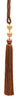 DÉCOPRO Sleek and Silky Curtain & Drapery Tassel Tieback with Handcrafted Triple Ball Design, Tassel Length 9