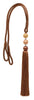 DÉCOPRO Sleek and Silky Curtain & Drapery Tassel Tieback with Handcrafted Triple Ball Design, Tassel Length 9
