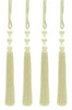 DÉCOPRO Sleek and Silky Curtain & Drapery Tassel Tieback with Handcrafted Triple Ball Design, Tassel Length 9
