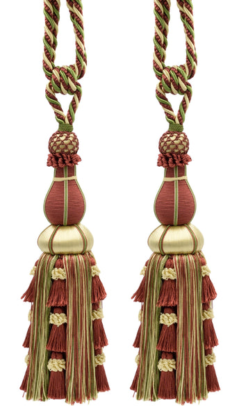 DÉCOPRO Large Elegant Curtain & Drapery Tassel Tieback, Tassel Length 12