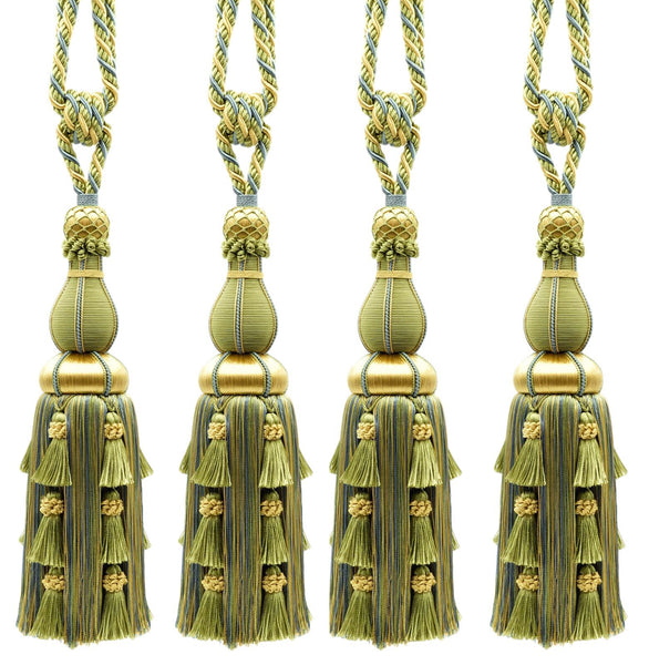 DÉCOPRO Large Elegant Curtain & Drapery Tassel Tieback, Tassel Length 12