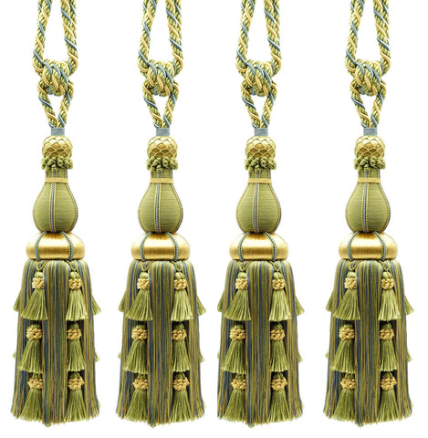 DÉCOPRO Large Elegant Curtain & Drapery Tassel Tieback, Tassel Length 12