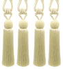 DÉCOPRO Decorative Beaded Curtain Tassel Tieback Elaborately Handcrafted with a Glass Seed Bead Design, Tassel Length 8