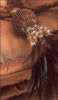 DÉCOPRO Beautiful Beaded Curtain Tassel Tieback Exquisitely Handcrafted with Exotic Feather Design, Tassel Length 5