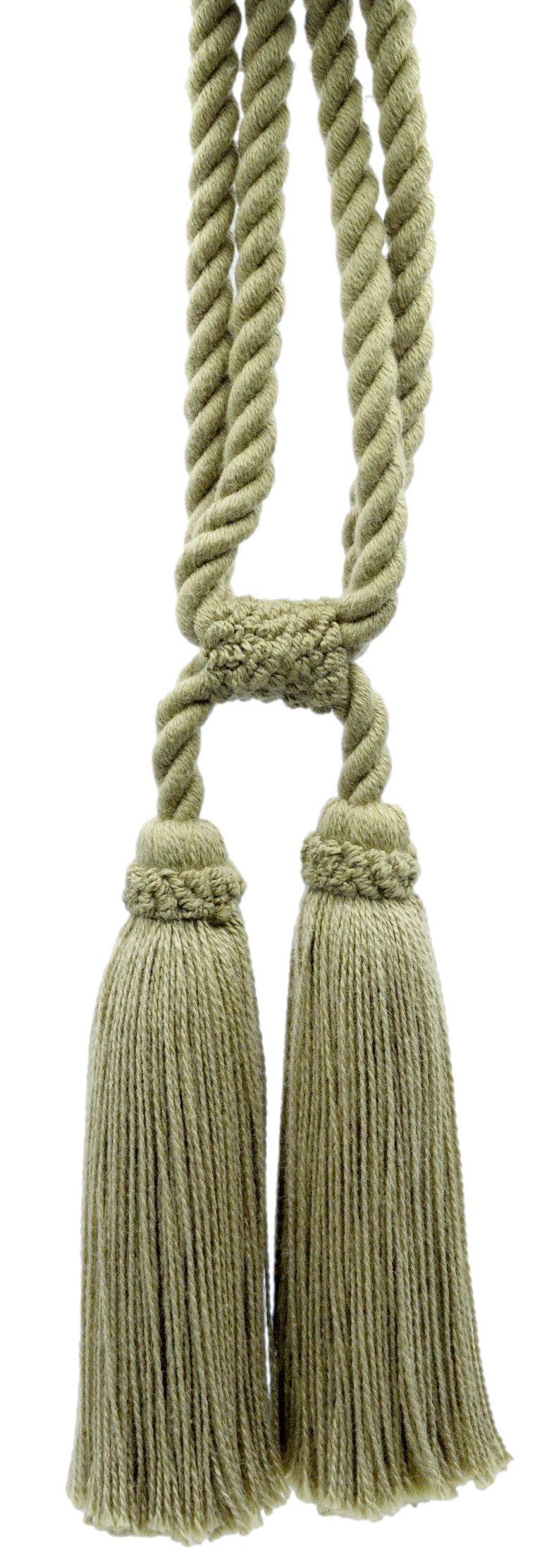 Chairties Rope Traditional Cotton Double Tassel Curtain & Drapery Tassel Tieback ...