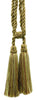 DÉCOPRO Traditional Cotton Double Tassel Curtain & Drapery Tassel Tieback, Tassel Length 5 1/2