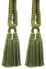 DÉCOPRO Traditional Cotton Double Tassel Curtain & Drapery Tassel Tieback, Tassel Length 5 1/2