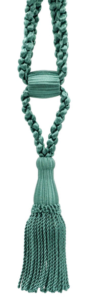 DÉCOPRO Beautiful Curtain & Drapery Tassel Tieback, Adjustable Cord Length with Elegant Bullion Design, Tassel Length 5 1/2