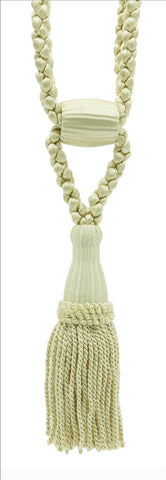 DÉCOPRO Beautiful Curtain & Drapery Tassel Tieback, Adjustable Cord Length with Elegant Bullion Design, Tassel Length 5 1/2