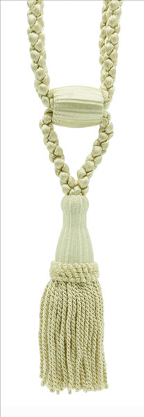DÉCOPRO Beautiful Curtain & Drapery Tassel Tieback, Adjustable Cord Length with Elegant Bullion Design, Tassel Length 5 1/2