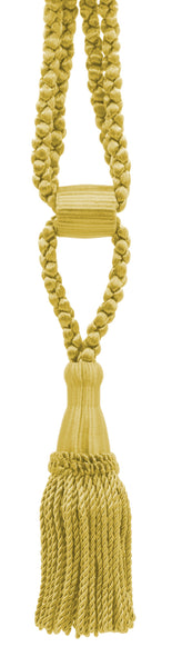 DÉCOPRO Beautiful Curtain & Drapery Tassel Tieback, Adjustable Cord Length with Elegant Bullion Design, Tassel Length 5 1/2