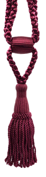 DÉCOPRO Beautiful Curtain & Drapery Tassel Tieback, Adjustable Cord Length with Elegant Bullion Design, Tassel Length 5 1/2