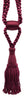 DÉCOPRO Beautiful Curtain & Drapery Tassel Tieback, Adjustable Cord Length with Elegant Bullion Design, Tassel Length 5 1/2