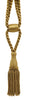 DÉCOPRO Beautiful Curtain & Drapery Tassel Tieback, Adjustable Cord Length with Elegant Bullion Design, Tassel Length 5 1/2