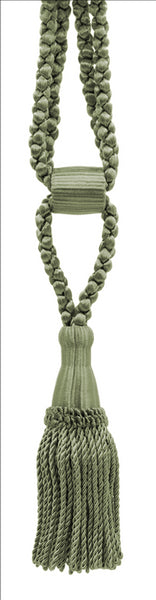 DÉCOPRO Beautiful Curtain & Drapery Tassel Tieback, Adjustable Cord Length with Elegant Bullion Design, Tassel Length 5 1/2