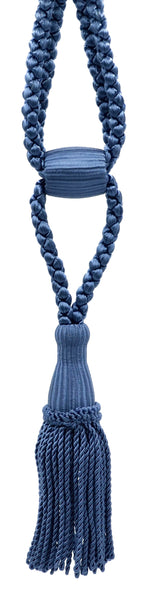 DÉCOPRO Beautiful Curtain & Drapery Tassel Tieback, Adjustable Cord Length with Elegant Bullion Design, Tassel Length 5 1/2