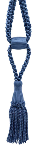 DÉCOPRO Beautiful Curtain & Drapery Tassel Tieback, Adjustable Cord Length with Elegant Bullion Design, Tassel Length 5 1/2