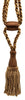 DÉCOPRO Beautiful Curtain & Drapery Tassel Tieback, Adjustable Cord Length with Elegant Bullion Design, Tassel Length 5 1/2