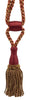 DÉCOPRO Beautiful Curtain & Drapery Tassel Tieback, Adjustable Cord Length with Elegant Bullion Design, Tassel Length 5 1/2