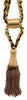 DÉCOPRO Beautiful Curtain & Drapery Tassel Tieback, Adjustable Cord Length with Elegant Bullion Design, Tassel Length 5 1/2