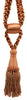 DÉCOPRO Beautiful Curtain & Drapery Tassel Tieback, Adjustable Cord Length with Elegant Bullion Design, Tassel Length 5 1/2