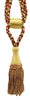 DÉCOPRO Beautiful Curtain & Drapery Tassel Tieback, Adjustable Cord Length with Elegant Bullion Design, Tassel Length 5 1/2