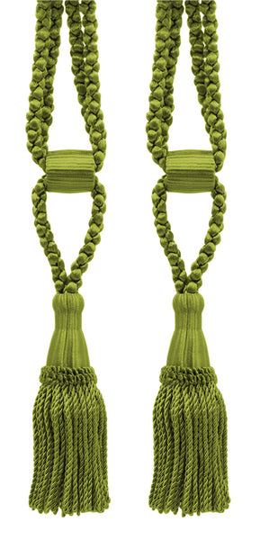 DÉCOPRO Beautiful Curtain & Drapery Tassel Tieback, Adjustable Cord Length with Elegant Bullion Design, Tassel Length 5 1/2