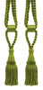 DÉCOPRO Beautiful Curtain & Drapery Tassel Tieback, Adjustable Cord Length with Elegant Bullion Design, Tassel Length 5 1/2