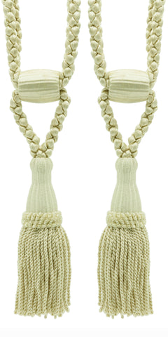 DÉCOPRO Beautiful Curtain & Drapery Tassel Tieback, Adjustable Cord Length with Elegant Bullion Design, Tassel Length 5 1/2