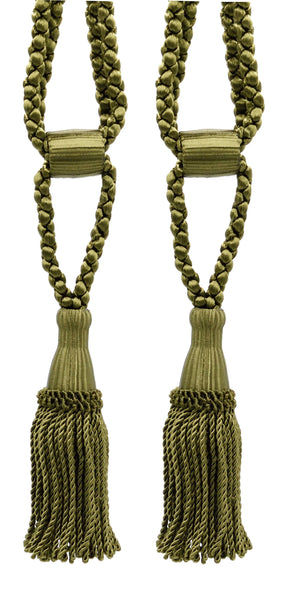 DÉCOPRO Beautiful Curtain & Drapery Tassel Tieback, Adjustable Cord Length with Elegant Bullion Design, Tassel Length 5 1/2
