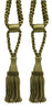 DÉCOPRO Beautiful Curtain & Drapery Tassel Tieback, Adjustable Cord Length with Elegant Bullion Design, Tassel Length 5 1/2