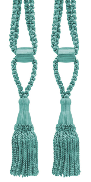 DÉCOPRO Beautiful Curtain & Drapery Tassel Tieback, Adjustable Cord Length with Elegant Bullion Design, Tassel Length 5 1/2