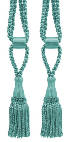DÉCOPRO Beautiful Curtain & Drapery Tassel Tieback, Adjustable Cord Length with Elegant Bullion Design, Tassel Length 5 1/2