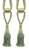 DÉCOPRO Beautiful Curtain & Drapery Tassel Tieback, Adjustable Cord Length with Elegant Bullion Design, Tassel Length 5 1/2