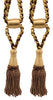 DÉCOPRO Beautiful Curtain & Drapery Tassel Tieback, Adjustable Cord Length with Elegant Bullion Design, Tassel Length 5 1/2
