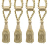 DÉCOPRO Beautiful Curtain & Drapery Tassel Tieback, Adjustable Cord Length with Elegant Bullion Design, Tassel Length 5 1/2