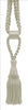 DÉCOPRO Beautiful Curtain & Drapery Tassel Tieback, Adjustable Cord Length with Elegant Bullion Design, Tassel Length 5 1/2