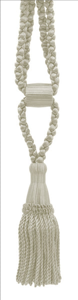DÉCOPRO Beautiful Curtain & Drapery Tassel Tieback, Adjustable Cord Length with Elegant Bullion Design, Tassel Length 5 1/2