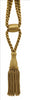 DÉCOPRO Beautiful Curtain & Drapery Tassel Tieback, Adjustable Cord Length with Elegant Bullion Design, Tassel Length 5 1/2