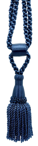 DÉCOPRO Beautiful Curtain & Drapery Tassel Tieback, Adjustable Cord Length with Elegant Bullion Design, Tassel Length 5 1/2