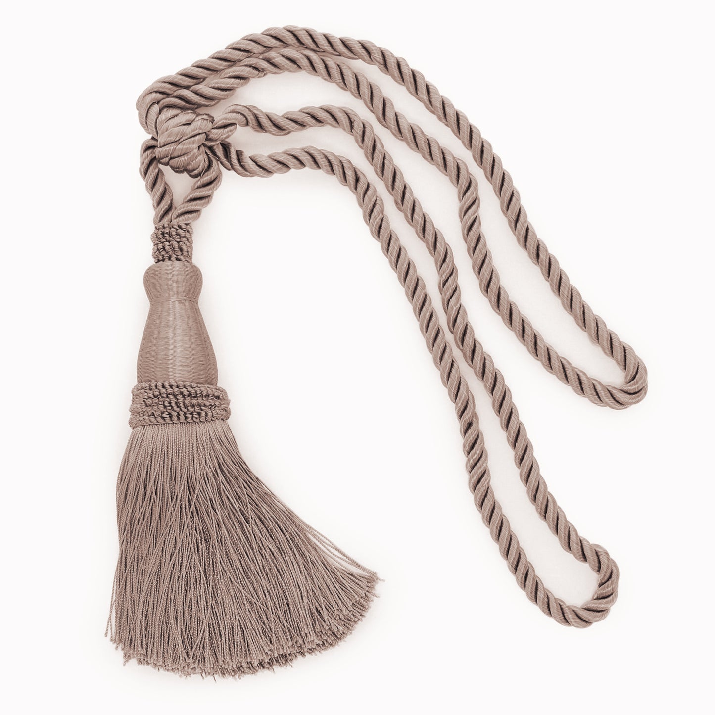 DÉCOPRO Elegant Lustrous Curtain Tassel Tieback, Tassel Length 8 1/2" (21.5cm), Spread 30" (76cm) # TBC085 Beige Green #L47 (Beige Olive Green) | Set of 4 - DecoPro