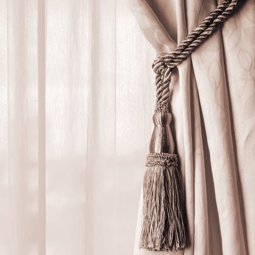 DÉCOPRO Elegant Lustrous Curtain Tassel Tieback, Tassel Length 8 1/2" (21.5cm), Spread 30" (76cm) # TBC085 Honey Gold #PR07 (Light Gold, Yellow Gold, Light Beige) | Set of 2 - DecoPro