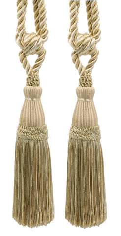 DÉCOPRO Elegant Lustrous Curtain Tassel Tieback, Tassel Length 8 1/2