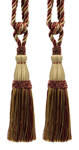 DÉCOPRO Elegant Lustrous Curtain Tassel Tieback, Tassel Length 8 1/2